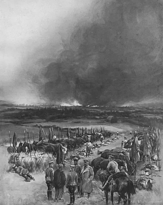 Framed Print : The Burning of Vis Framed Print : The Burning of Vis