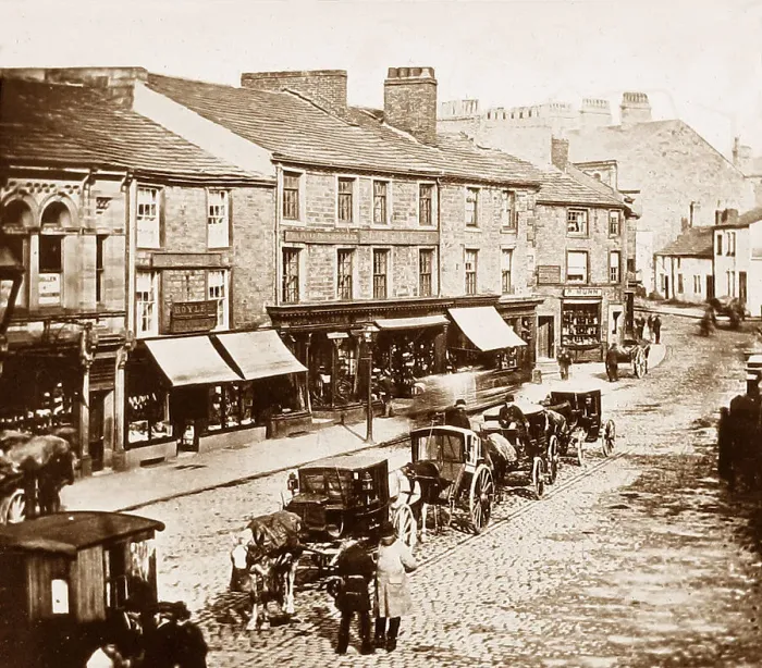 Framed Print : Burnley in 1880 Framed Print : Burnley in 1880