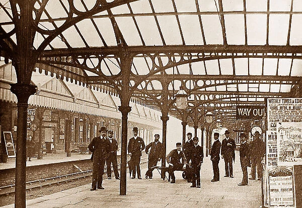 Burnley Bank Top Railway Station early 1900s