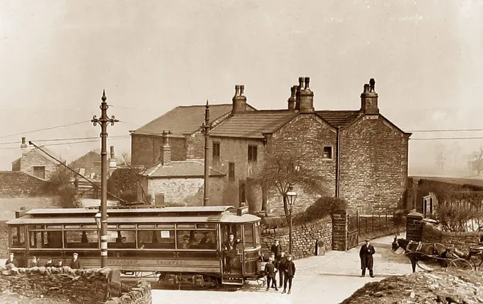 Framed Print : Burnley Causeway End early 1900s Framed Print : Burnley Causeway End early 1900s