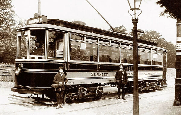 Burnley Corporation tram, early 1900s