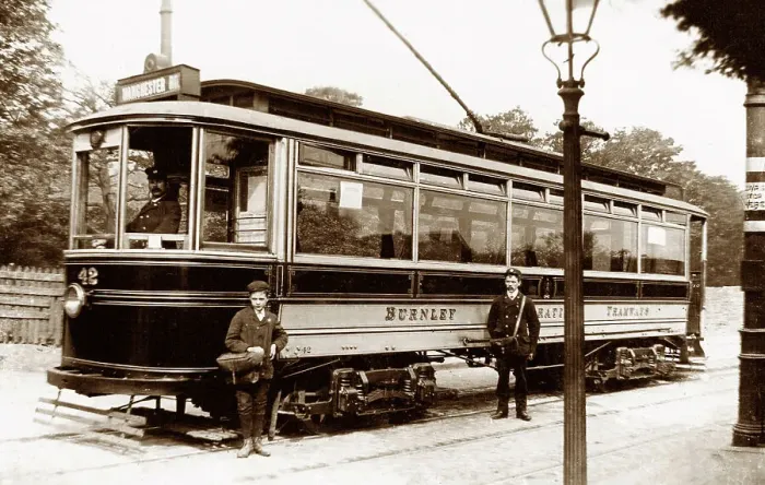 Framed Print : Burnley Corporation tram, early 1900s Framed Print : Burnley Corporation tram, early 1900s