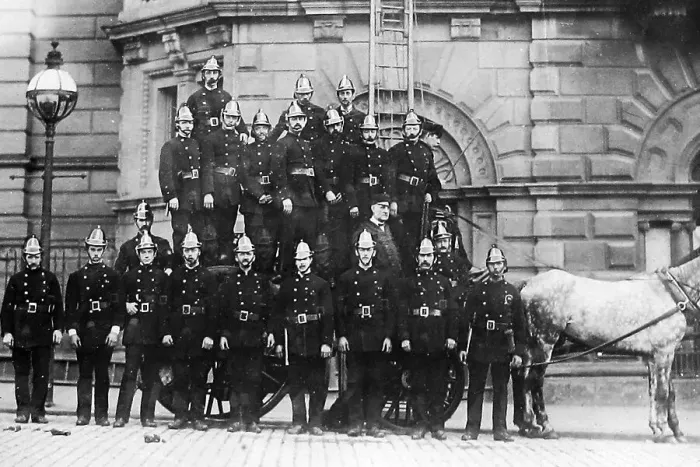 Framed Print : Burnley Fire Brigade early 1900s Framed Print : Burnley Fire Brigade early 1900s