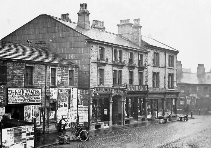 Framed Print : Burnley Howe Street in 1883 Framed Print : Burnley Howe Street in 1883