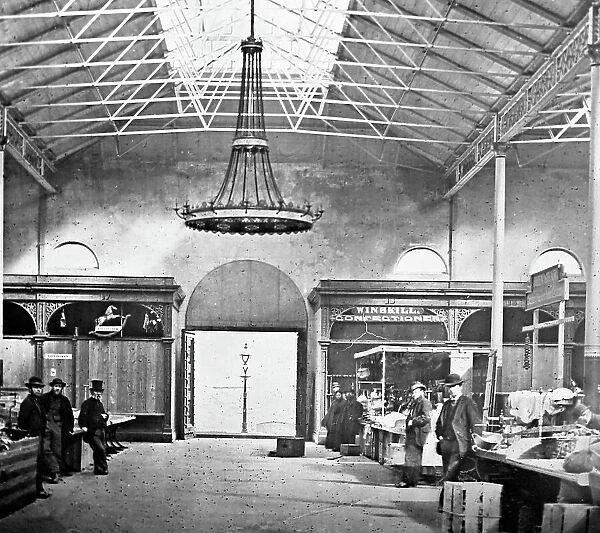 Burnley Market Hall, circa 1870