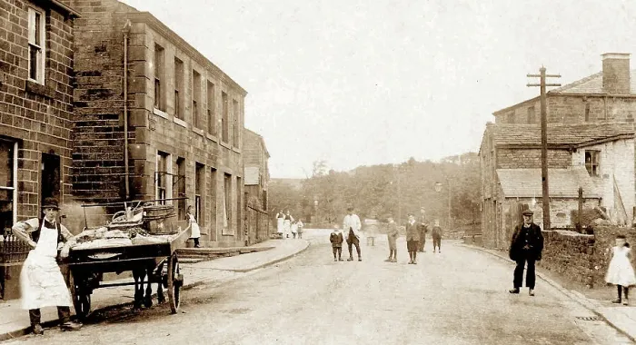 Framed Print : Burnley Road, Water, Victorian period Framed Print : Burnley Road, Water, Victorian period