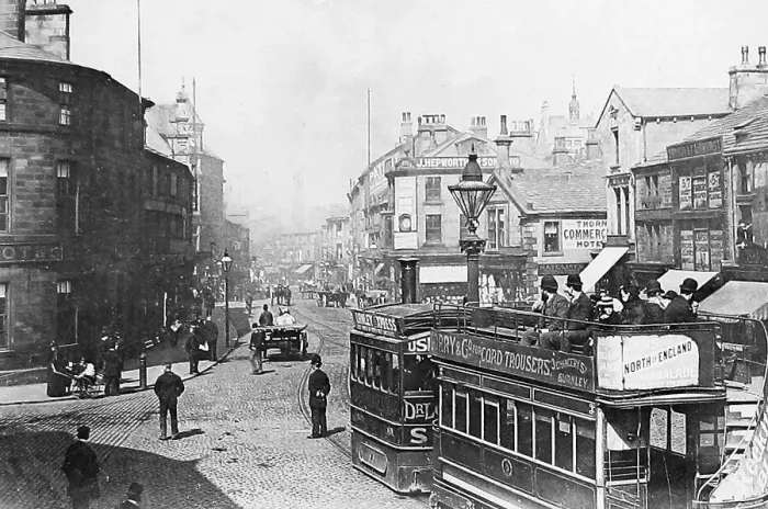 Framed Print : Burnley steam tram in 1890 Framed Print : Burnley steam tram in 1890