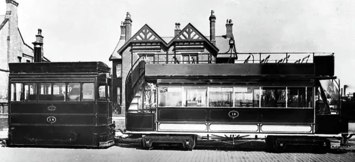 Framed Print : Burnley steam tram, Lancashire, early 1900s Framed Print : Burnley steam tram, Lancashire, early 1900s