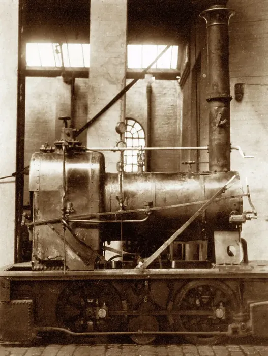 Framed Print : Burnley steam tram locomotive, Victorian period Framed Print : Burnley steam tram locomotive, Victorian period
