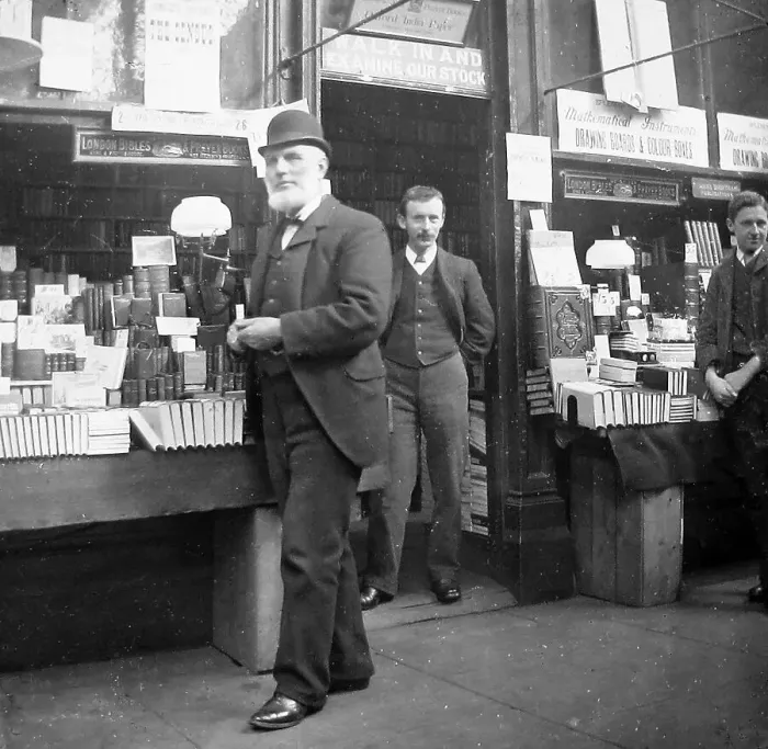 Framed Print : Burnley Waddington and Lupton Bookseller early 1900s Framed Print : Burnley Waddington and Lupton Bookseller early 1900s
