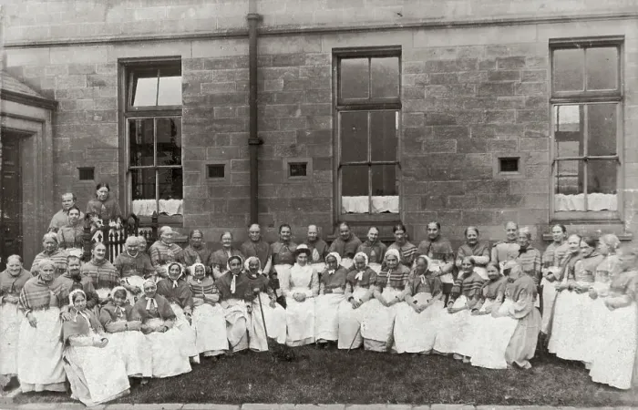 Framed Print : Burnley Workhouse Inmates Framed Print : Burnley Workhouse Inmates
