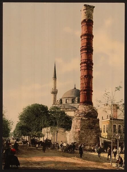 The burnt column, Constantinople, Turkey