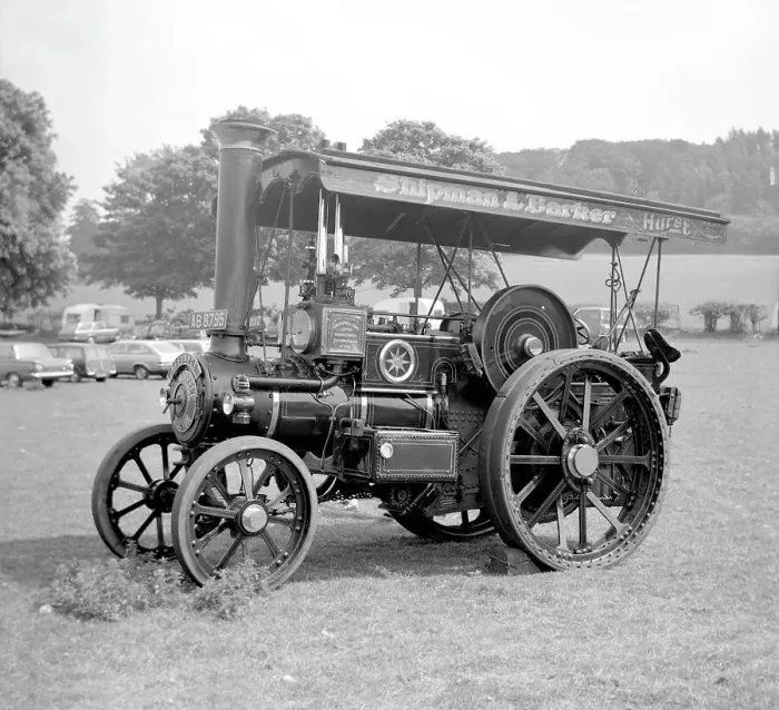 Framed Print : Burrell Tractor number 3458, Defiance Framed Print : Burrell Tractor number 3458, Defiance