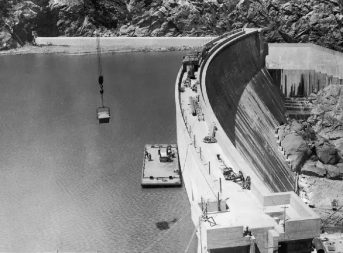 Framed Print : Burrinjuck Dam / 1930S Framed Print : Burrinjuck Dam / 1930S