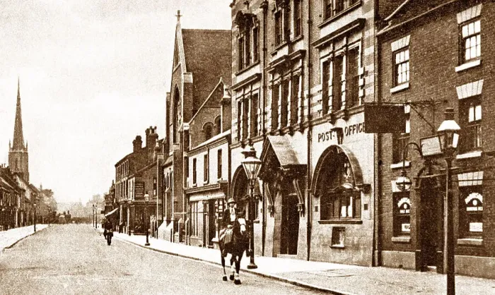 Framed Print : Burton-on-Trent New Street early 1900s Framed Print : Burton-on-Trent New Street early 1900s