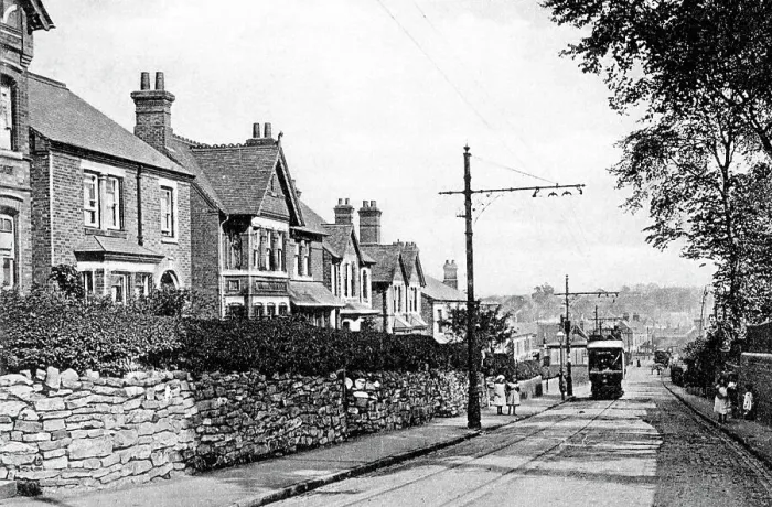 Framed Print : Burton Road, Ashby de la Zouch early 1900's Framed Print : Burton Road, Ashby de la Zouch early 1900's