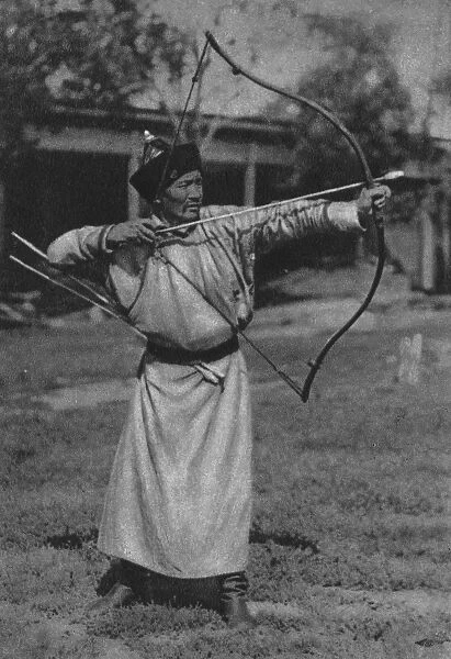 Buryat Archer competing at a Traditional Games