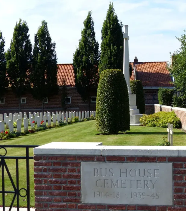 Framed Print : Bus House CWGC Voormezeele, Belgium Framed Print : Bus House CWGC Voormezeele, Belgium