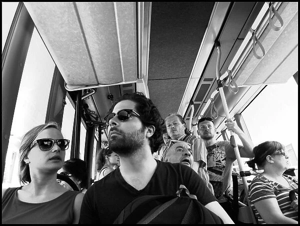 Bus passengers Italian bus