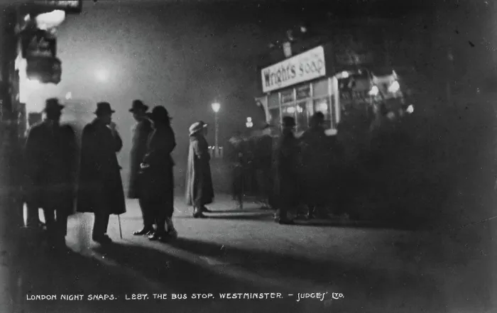 Framed Print : The Bus Stop, Westminster