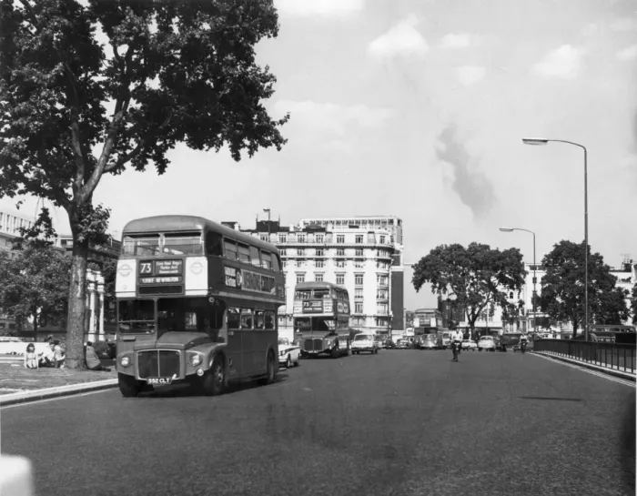 Framed Print : Three Buses at Once
