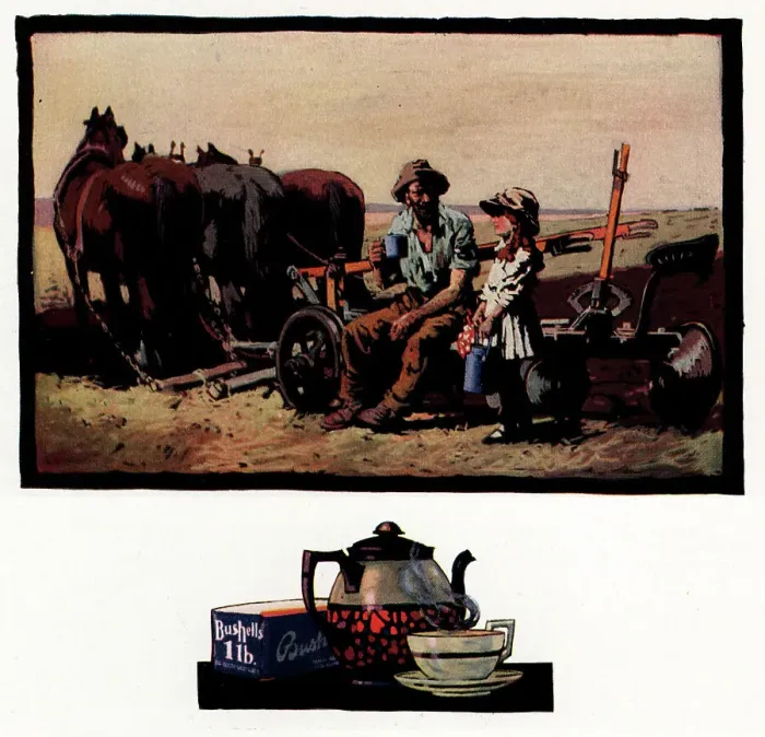 Framed Print : Bushells Advertisement Framed Print : Bushells Advertisement