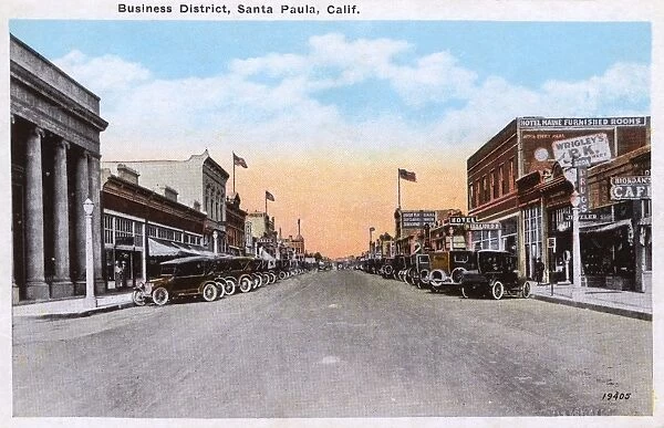 Business District, Santa Paula, California, USA