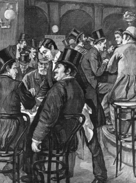 Framed Print : Businessmen at Lunch Framed Print : Businessmen at Lunch