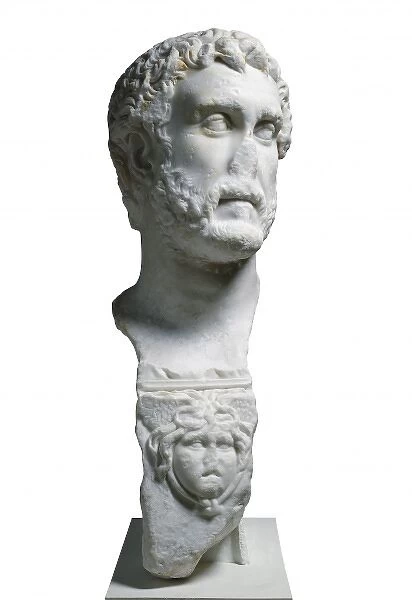 Bust of Antoninus Pius. 2nd c. Roman art. Early