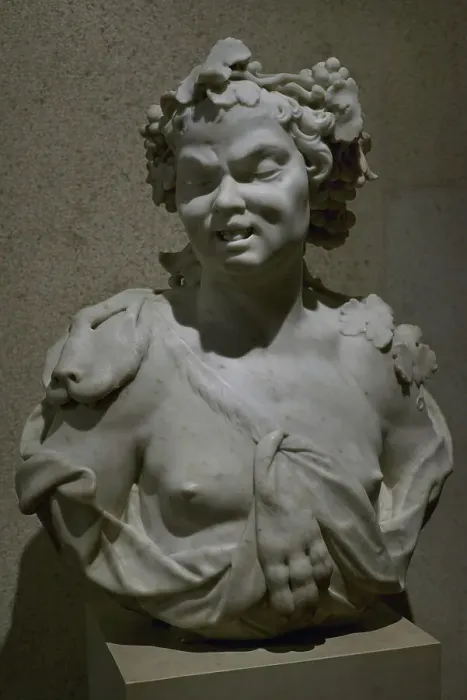 Framed Print : Bust of Bacchus. Sculpture by Jan van Logteren (1709-1745) Framed Print : Bust of Bacchus. Sculpture by Jan van Logteren (1709-1745)