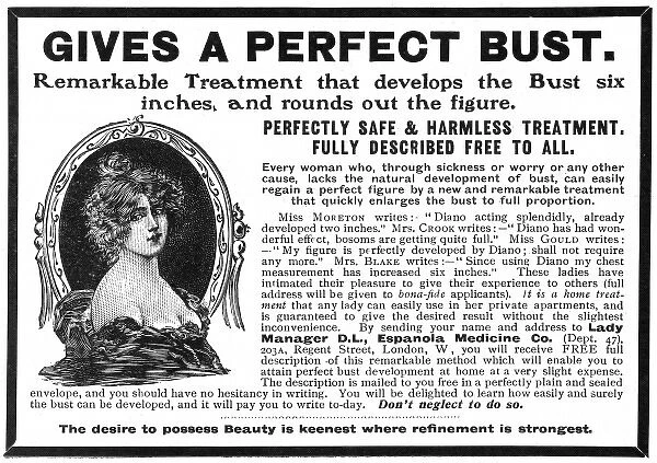 Bust developer advertisement, 1903