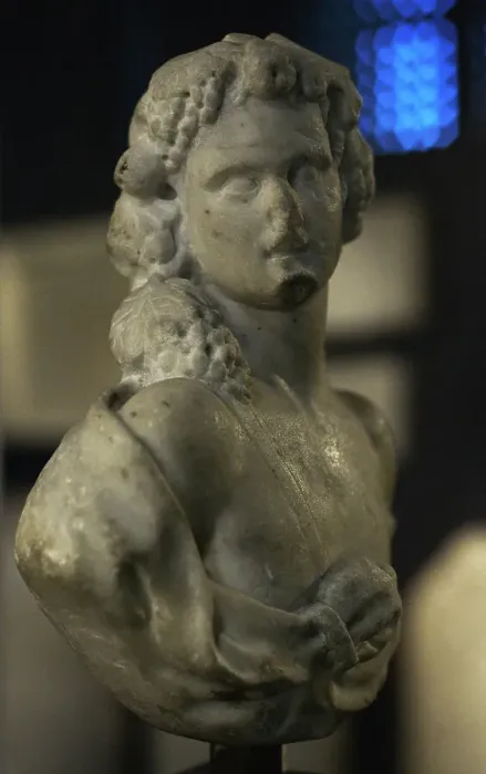 Framed Print : Bust of Dionysus. 2nd century AD. Found in Framed Print : Bust of Dionysus. 2nd century AD. Found in