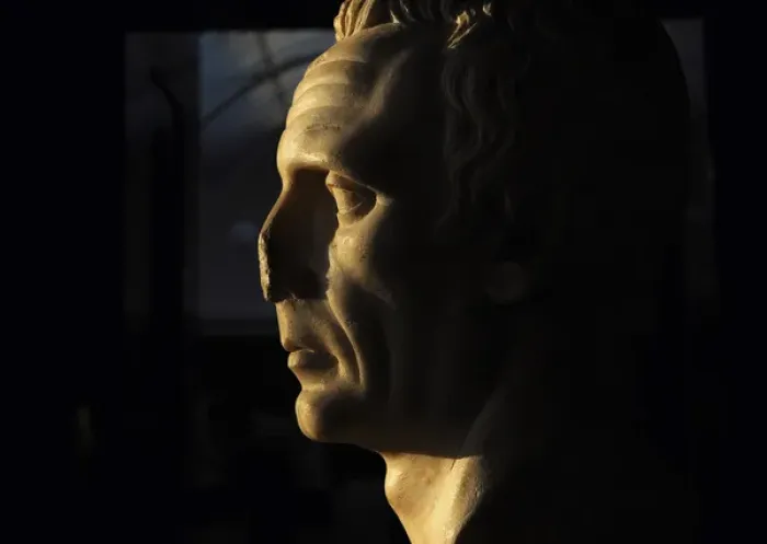 Framed Print : Bust identified by some as Julius Caesar (102-100-44 BC) Framed Print : Bust identified by some as Julius Caesar (102-100-44 BC)