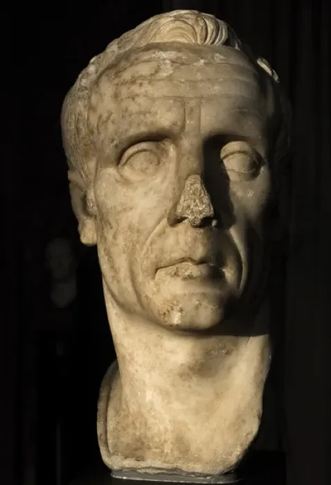 Framed Print : Bust identified by some as Julius Caesar (102-100-44 BC) Framed Print : Bust identified by some as Julius Caesar (102-100-44 BC)