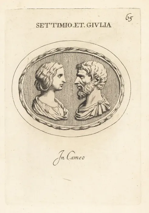 Framed Print : Bust of Lucius Septimius Severus and Julia Domna Framed Print : Bust of Lucius Septimius Severus and Julia Domna
