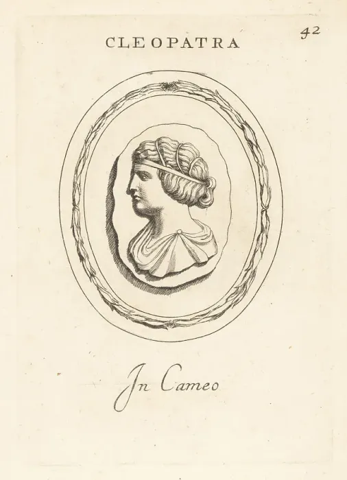 Framed Print : Bust profile of Cleopatra, Queen of Egypt, in cameo Framed Print : Bust profile of Cleopatra, Queen of Egypt, in cameo