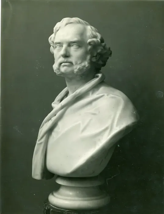 Framed Print : Bust sculptured by Henry Weekes of Joseph Maudslay Framed Print : Bust sculptured by Henry Weekes of Joseph Maudslay