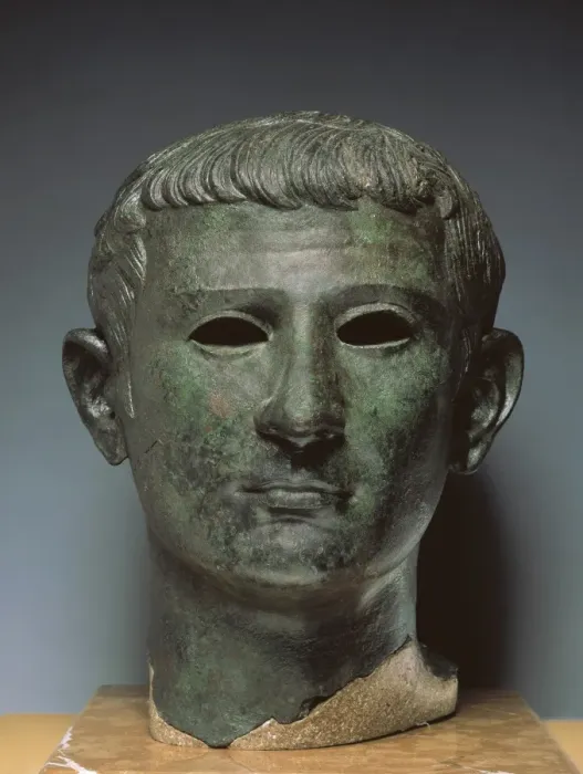 Framed Print : Bust of Tiberius. 1st c. Roman art. Sculpture Framed Print : Bust of Tiberius. 1st c. Roman art. Sculpture
