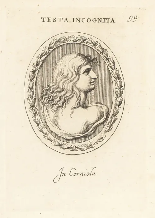 Framed Print : Bust of an unknown woman in carnelian Framed Print : Bust of an unknown woman in carnelian