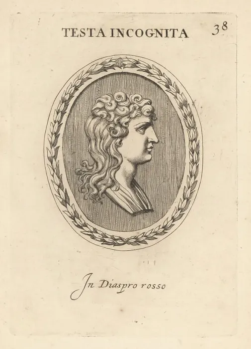 Framed Print : Bust of an unknown woman with hair in curls Framed Print : Bust of an unknown woman with hair in curls