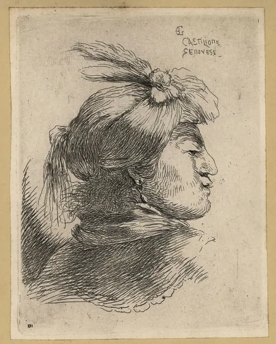 Framed Print : Bust of a young Asian man wearing a turban, 17th century Framed Print : Bust of a young Asian man wearing a turban, 17th century