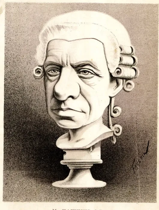 Framed Print : Busts of the Period - Mr Hawkins QC Framed Print : Busts of the Period - Mr Hawkins QC