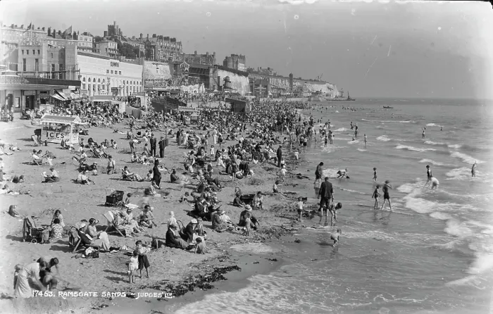 Framed Print : Busy Day at Ramsgate Sands