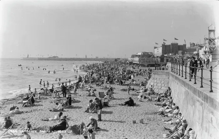 Framed Print : Busy Day at Ramsgate Sands