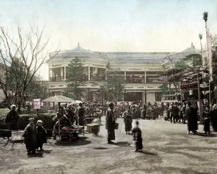 Framed Print : Busy street scene, Japan Framed Print : Busy street scene, Japan