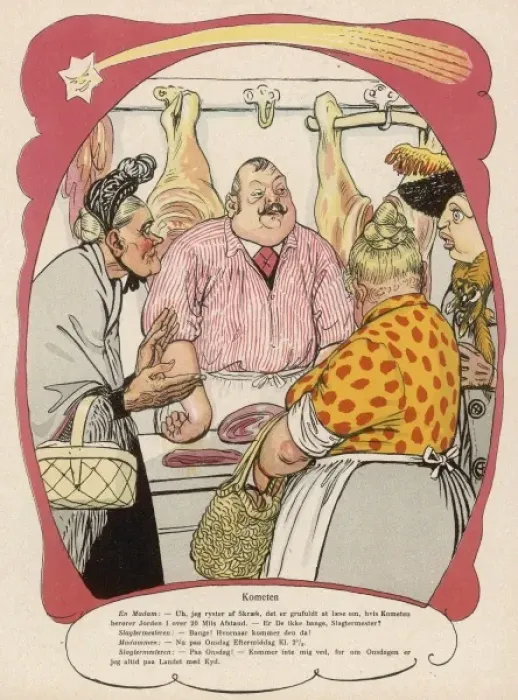 Framed Print : Butcher & Customers Framed Print : Butcher & Customers