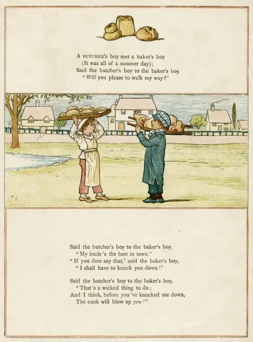 Framed Print : Butchers boy and bakers boy Framed Print : Butchers boy and bakers boy