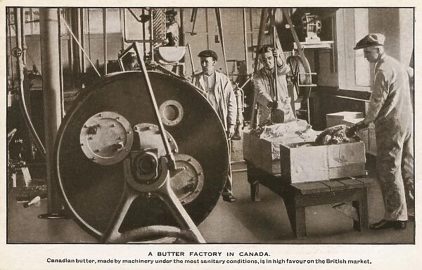 A butter factory in Canada