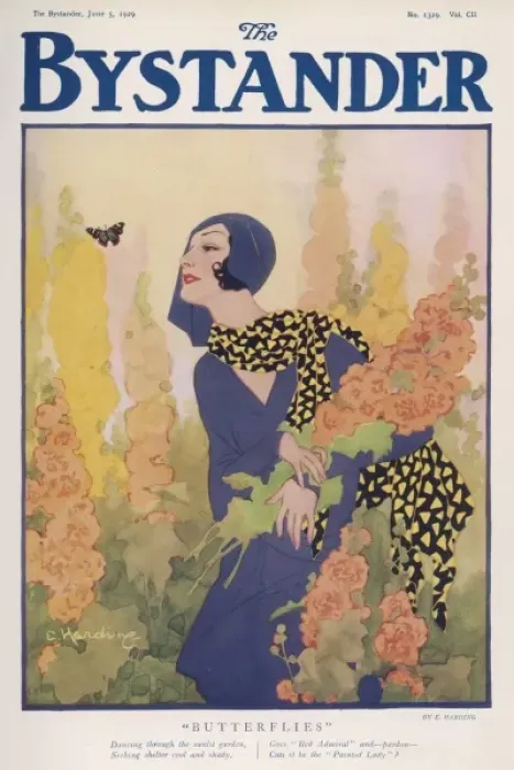 Framed Print : Butterflies by E. Harding Framed Print : Butterflies by E. Harding