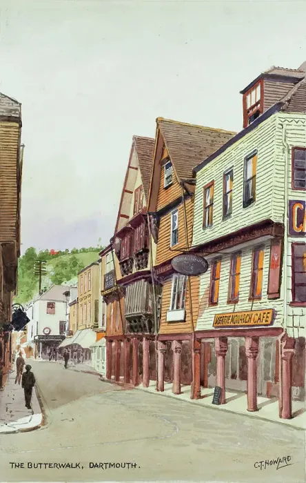 Framed Print : Butterwalk, Dartmouth, Devon Framed Print : Butterwalk, Dartmouth, Devon